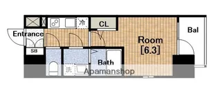 1Kの間取り画像