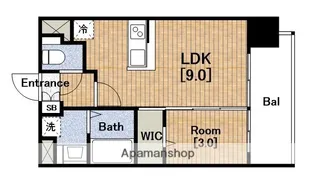 レオンコンフォート難波南Ⅱ(LEON)【10階】の間取り