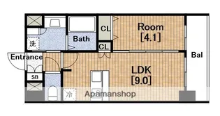 プレサンス大手前ピリオド【12階】の間取り