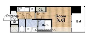 レオンコンフォート難波西Ⅲ【9階】の間取り