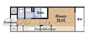 アドバンス大阪セレーノ【11階】の間取り