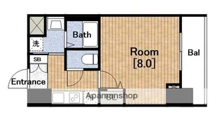 レジュールアッシュ天王寺舟橋(REJOUIR)【14階】の間取り