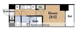 エステムコート大阪WEST【10階】の間取り