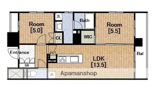 富士林プラザ15番館【3階】の間取り
