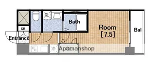 サムティ夕凪LUKSUS【5階】の間取り