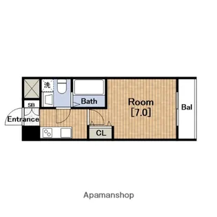 TOYOTOMI STAY PREMIUMナンバ桜川【2階】の間取り