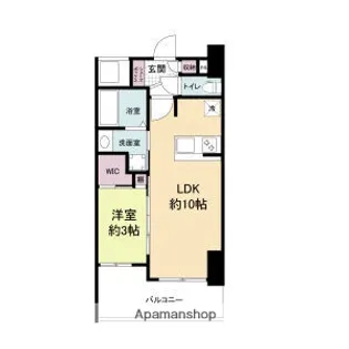 セレニテ桜川駅前プリエ(PRIE)【14階】の間取り