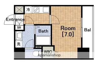 フォーリアライズ大正ソーレ【7階】の間取り
