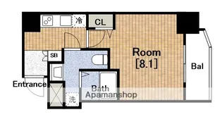 エグゼ堺筋本町【8階】の間取り
