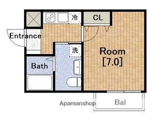 WING住之江【3階】の間取り