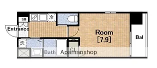 LIVIAZ NAMBA RENOM(ルノン)【7階】の間取り