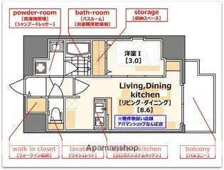 レオンコンフォート難波クレア【12階】の間取り