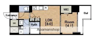 クロスレジデンス阿波座【12階】の間取り