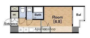 セレニテ難波プリエ【7階】の間取り