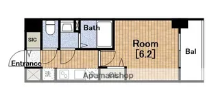 プレサンス堺筋本町ディスティニー【13階】の間取り