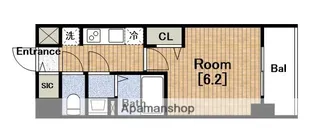 プレサンス堺筋本町ディスティニー【9階】の間取り