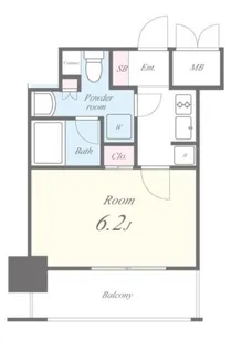 セイワパレス大今里【0703号室】の間取り