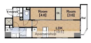 アーバネックス西本町【15階】の間取り