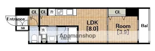 アーバネックス西本町【8階】の間取り
