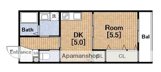 エルサ住之江【2階】の間取り