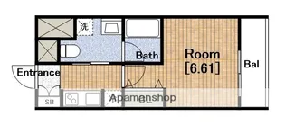 エルプレイス本町【6階】の間取り