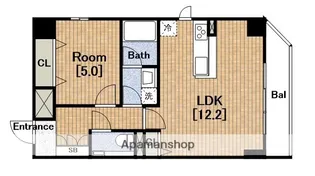 ゼクス九条【7階】の間取り