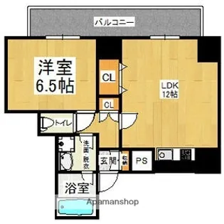CITY SPIRE難波プレミア【10階】の間取り