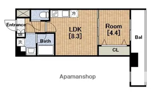 Splendide NAMBAIII【3階】の間取り
