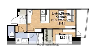セレニテ天満橋アリア【9階】の間取り