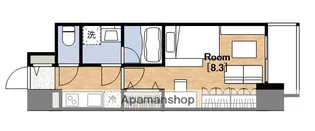エスリードレジデンス弁天町グランデ【10階】の間取り