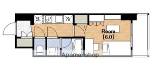 gm難波ウエストD.C.【11階】の間取り
