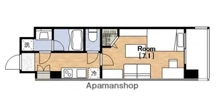 ミラージュパレス難波幸町【9階】の間取り