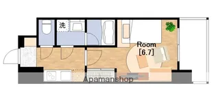 QUINTET NAMBA(旧)レジュールアッシュNAMBA【14階】の間取り