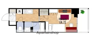 1Kの間取り画像