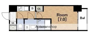 S-RESIDENCEドーム前千代崎【4階】の間取り