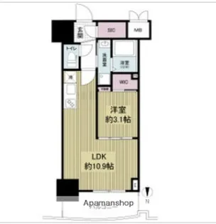 セレニテ本町東リアン【4階】の間取り