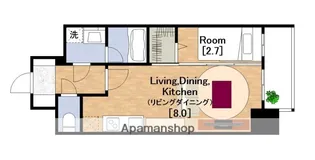 アプリーレ西本町【9階】の間取り