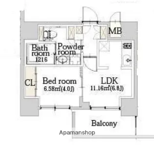 エスライズ難波Ⅲ(旧リンクハウスなんば大国)【9階】の間取り