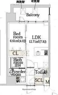 エスライズ難波Ⅲ(旧リンクハウスなんば大国)【9階】の間取り