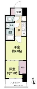 セレニテ難波グランデシュッド【3階】の間取り