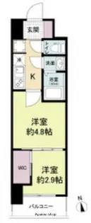 セレニテ難波グランデシュッド【3階】の間取り