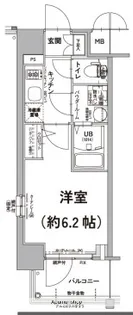 エスリード大阪リブレ【10階】の間取り