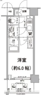 エスリード大阪リブレ【7階】の間取り