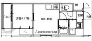 アートレジデンス上町【7階】の間取り