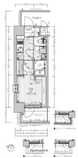 エスリード弁天町ルシェンテ【9階】の間取り