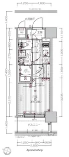 エスリード弁天町ルシェンテ【9階】の間取り