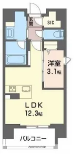 ウェルホームズ法円坂【3階】の間取り