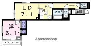 エスポワール立葉【3階】の間取り