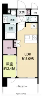 セレニテ阿波座ミラク【2階】の間取り