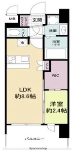 セレニテ阿波座ミラク【5階】の間取り